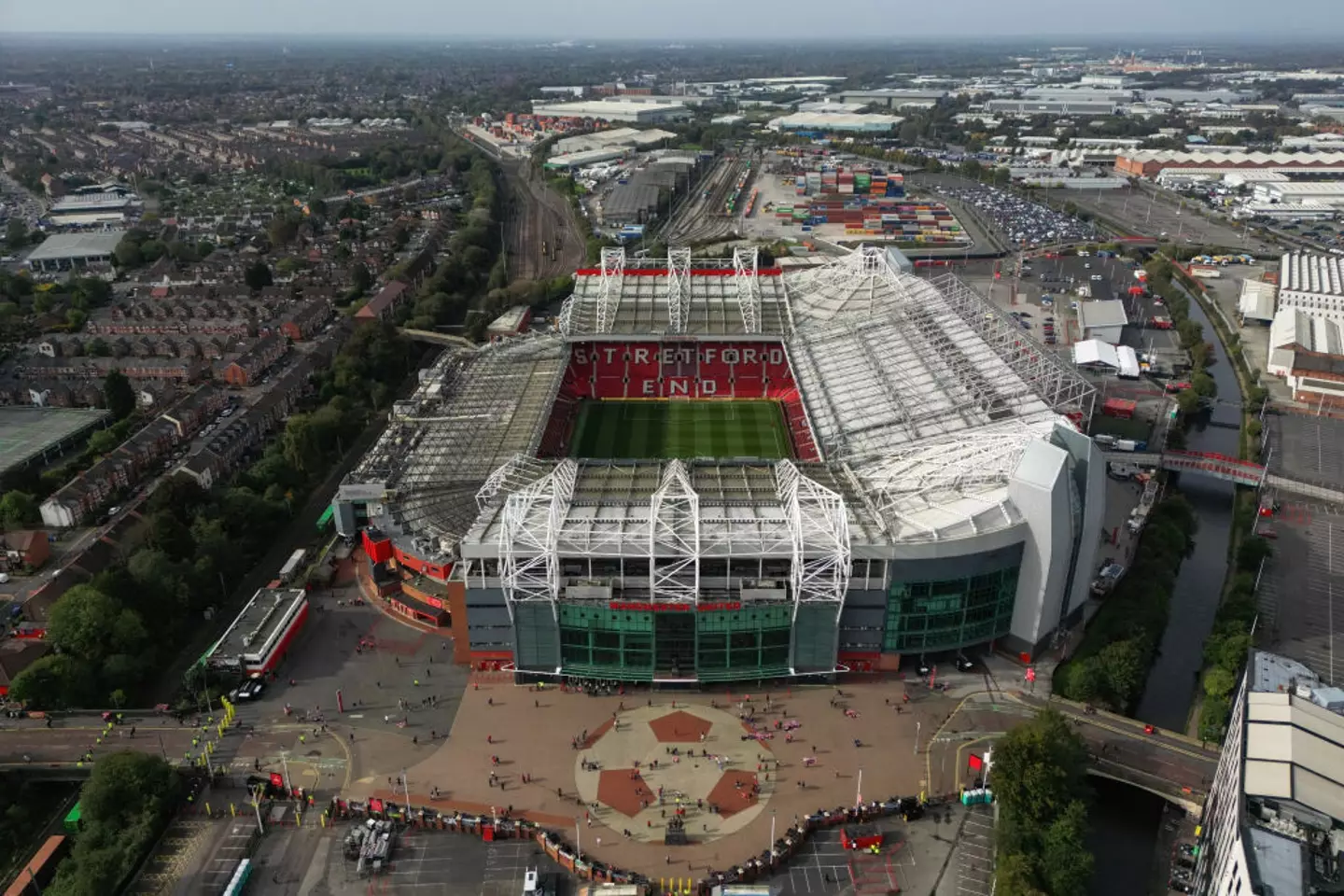 The wider site around the Old Trafford area would be 'regenerated' as part of the project (Image: Getty)