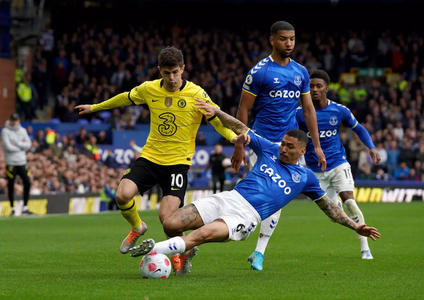 Pulisic in action vs Everton. (Image