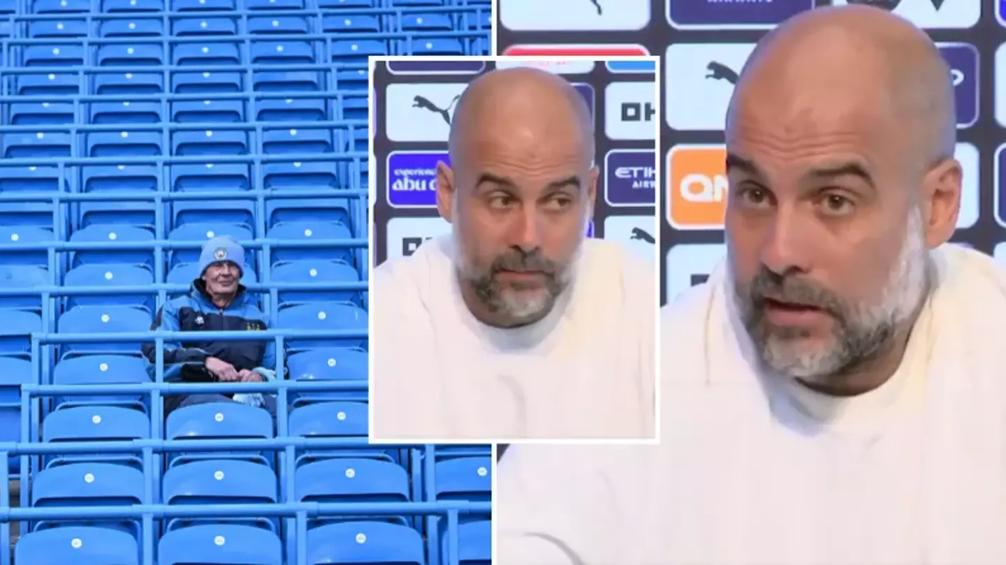 Pep Guardiola begs Man City fans to fill the Etihad for game against Newcastle
