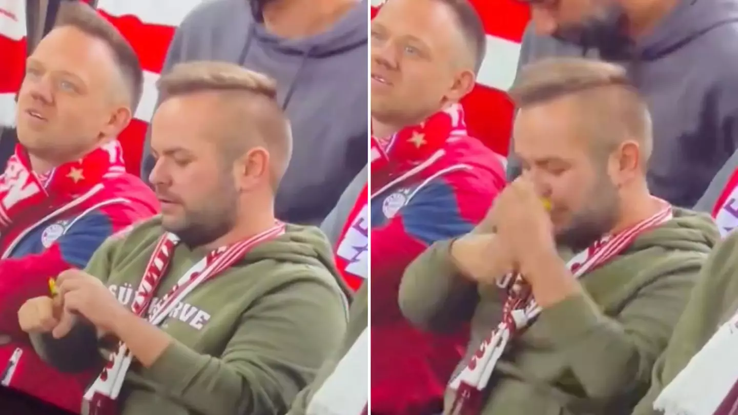 Viewers spot Bayern Munich supporter appearing to snort white powder on TNT Sports