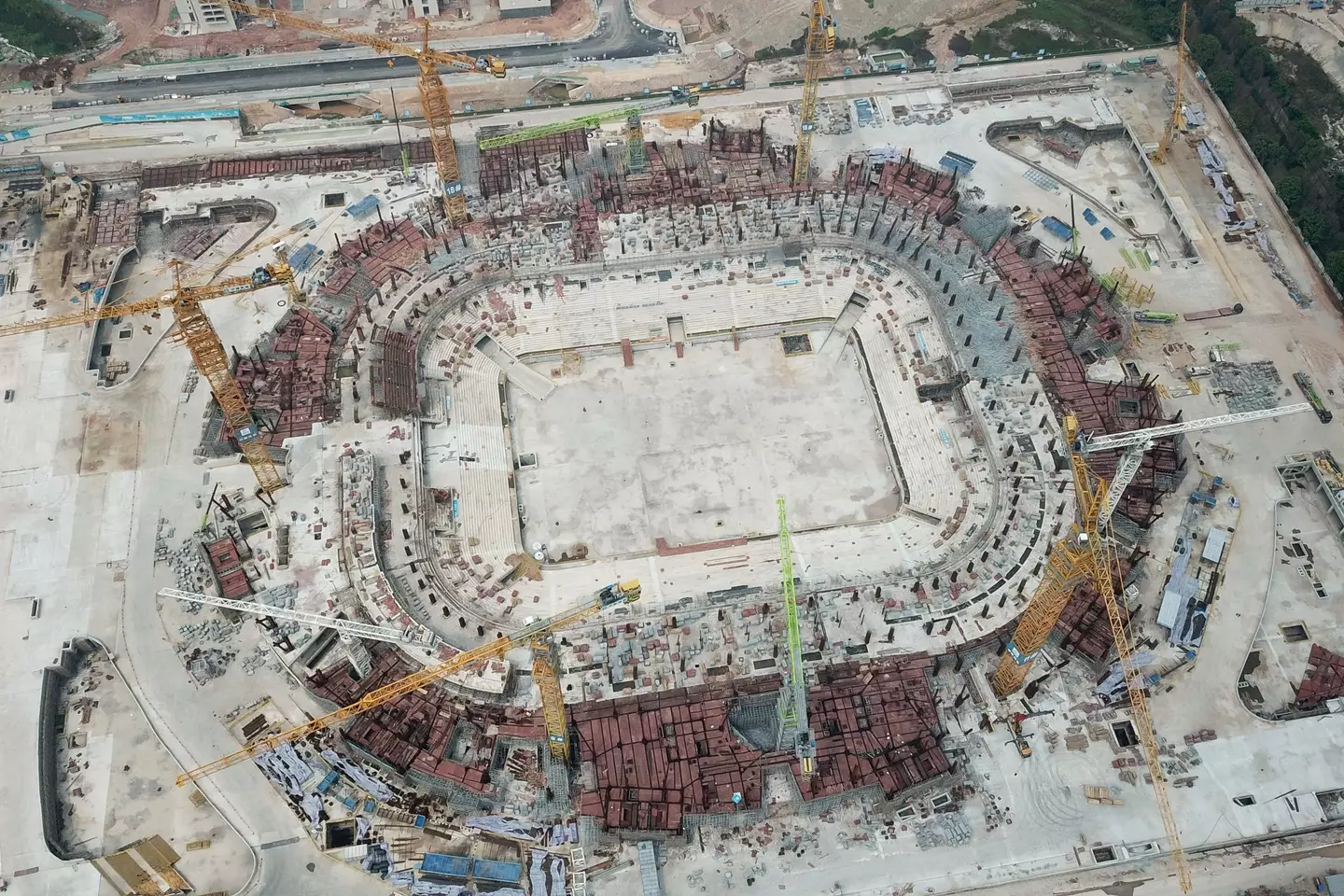 The stadium was left abandoned and untouched for two years. Image: Getty