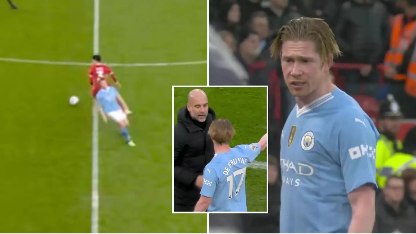 Moment that Pep Guardiola 'decided' to bring Kevin De Bruyne off vs Liverpool spotted by supporters