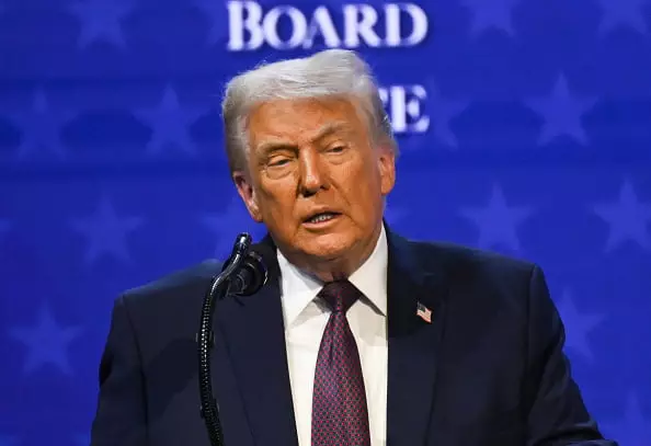 President Trump has been attending the World Economic Forum's Annual Meeting in Davos (Image: Getty)