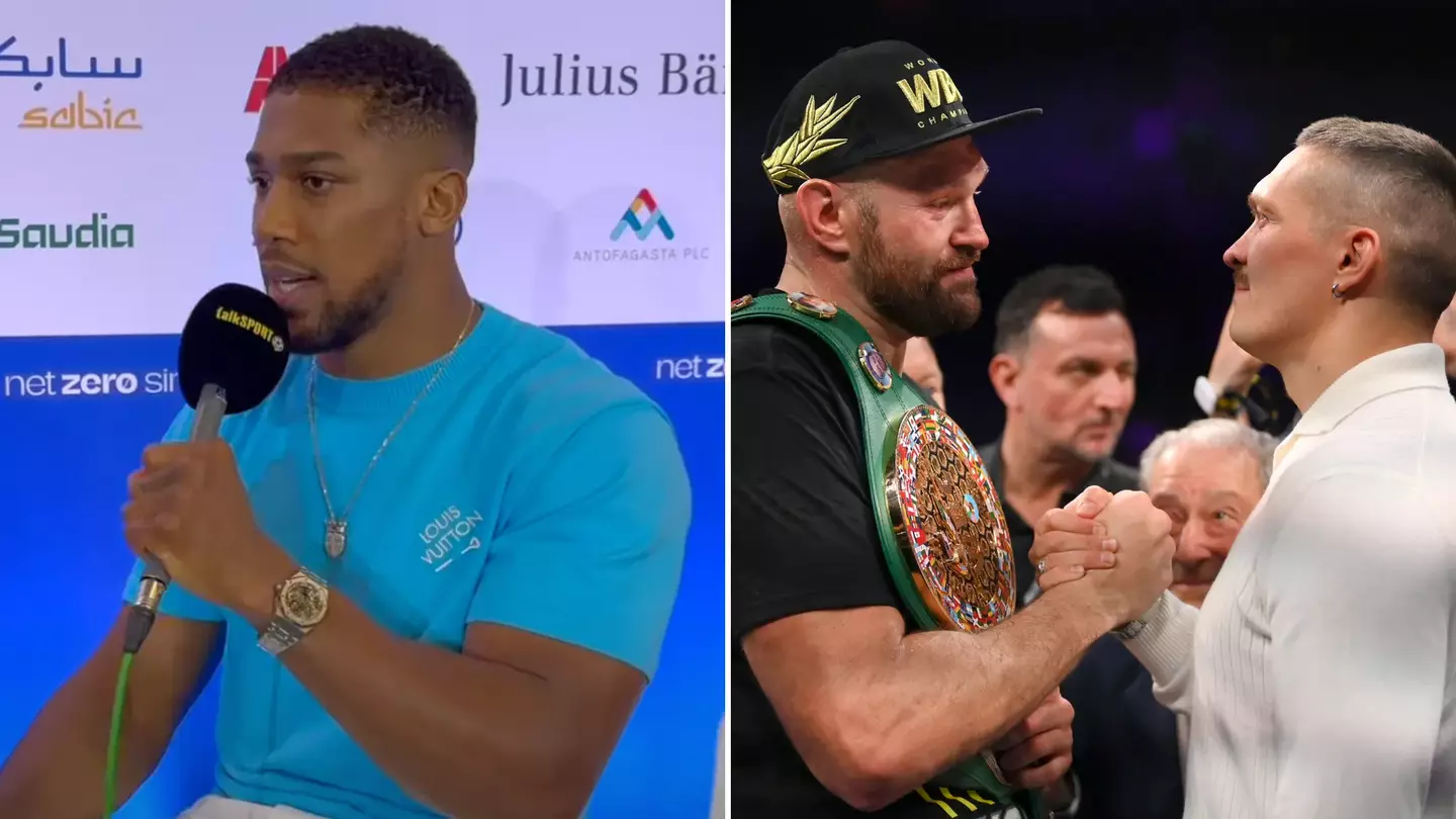 Anthony Joshua predicts who will win Tyson Fury vs Oleksandr Usyk fight as 'phenomenal' claim made