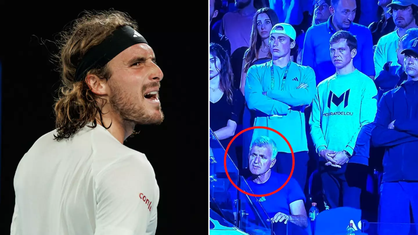 Stefanos Tsitsipas' dad under fire over for his actions during the Australian Open final