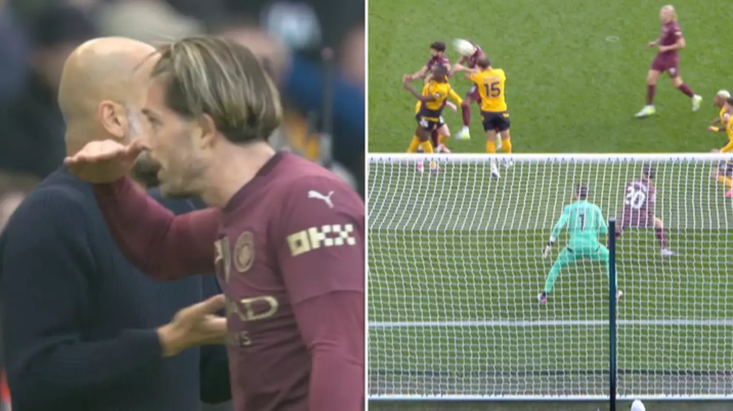 Fans spot what Jack Grealish did during VAR check of Man City’s winning goal vs Wolves