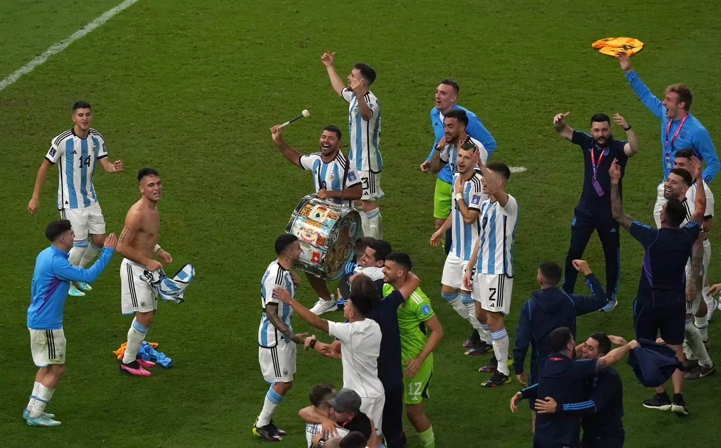 Aguero starts the party. (Image