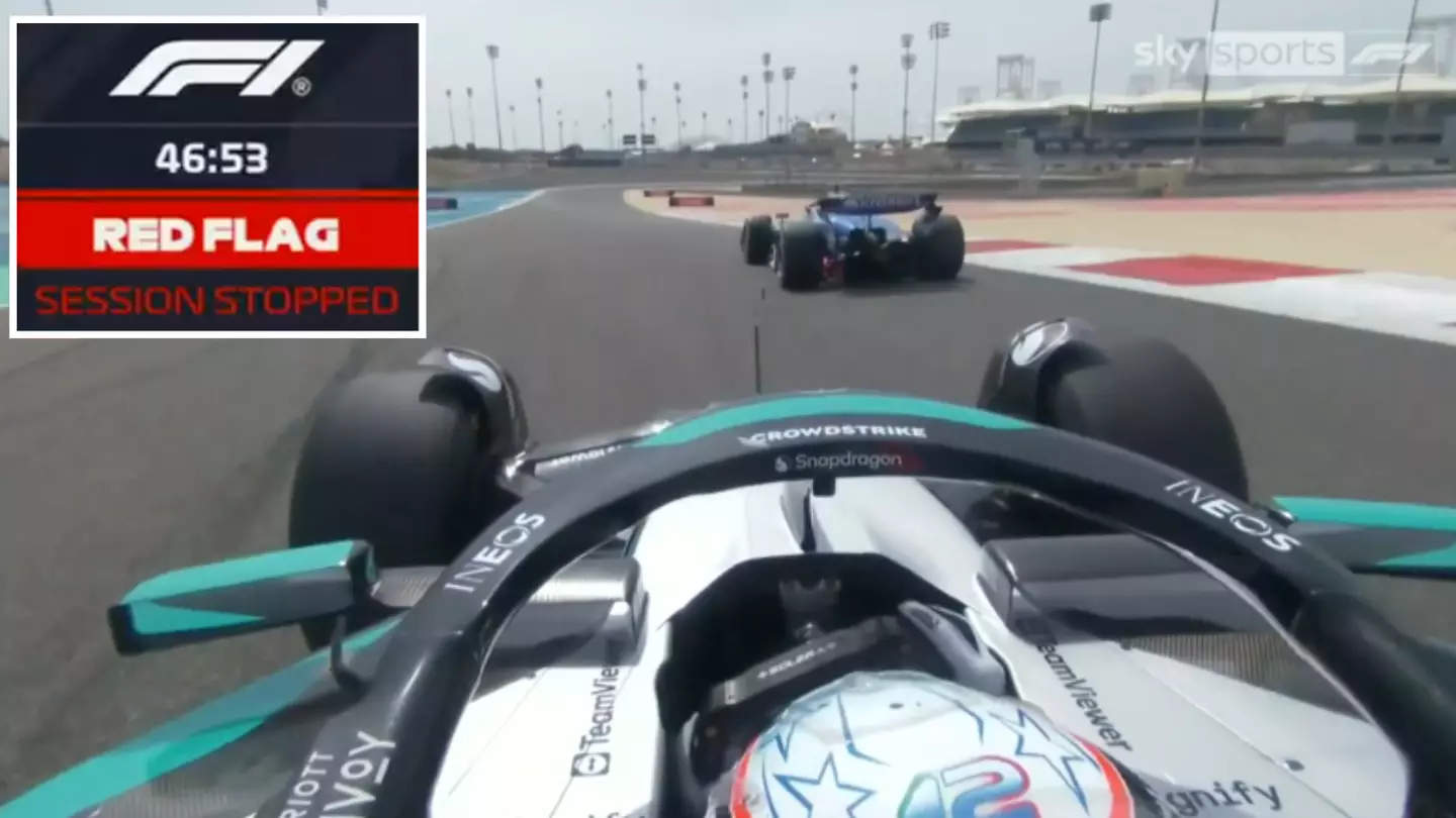 F1 testing in chaos as session RED FLAGGED for never-before-seen freak incident that 'shouldn't happen'