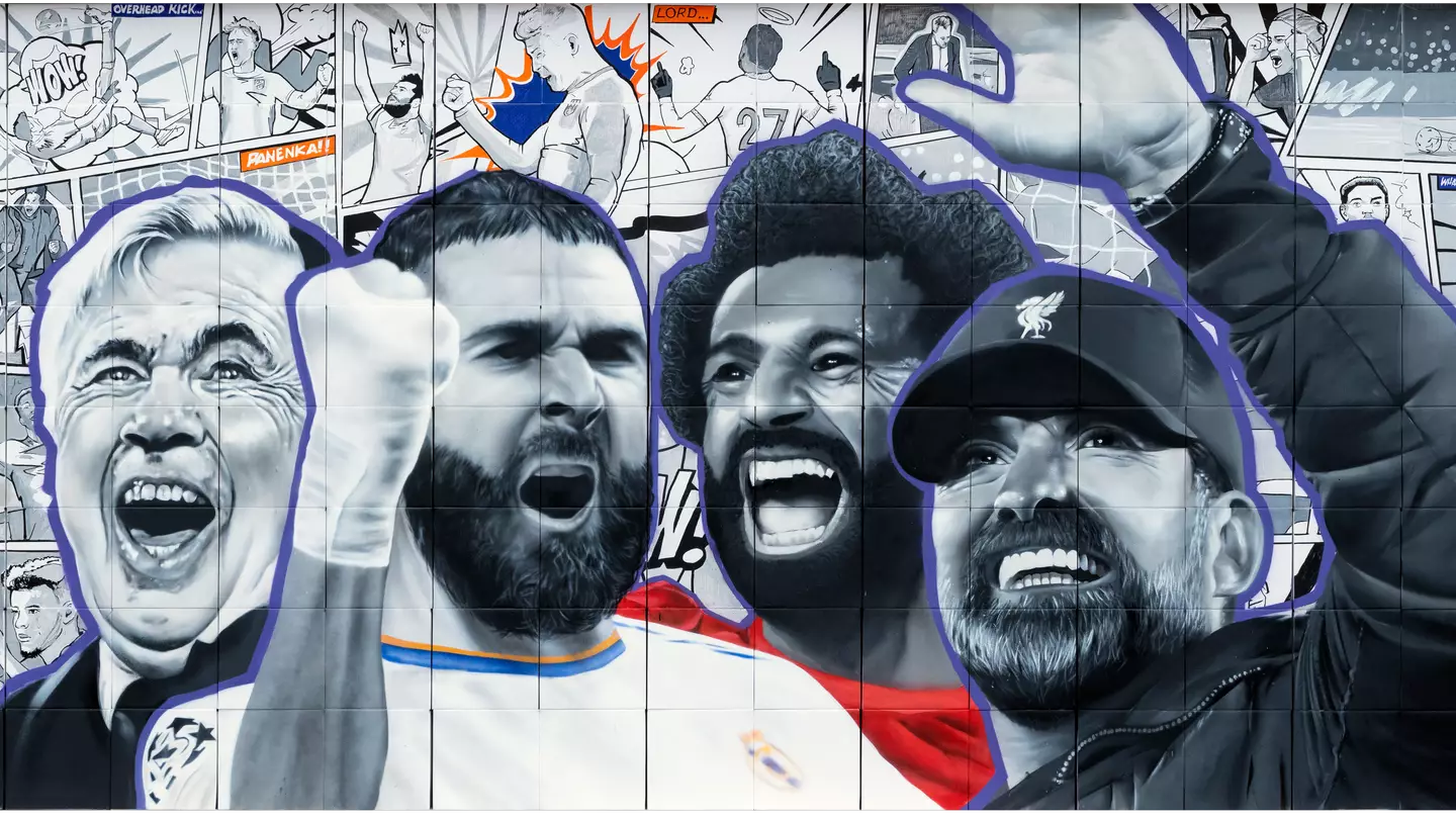 Stunning Champions League Street Art Mural Unveiled Outside Stade De France By FedEx