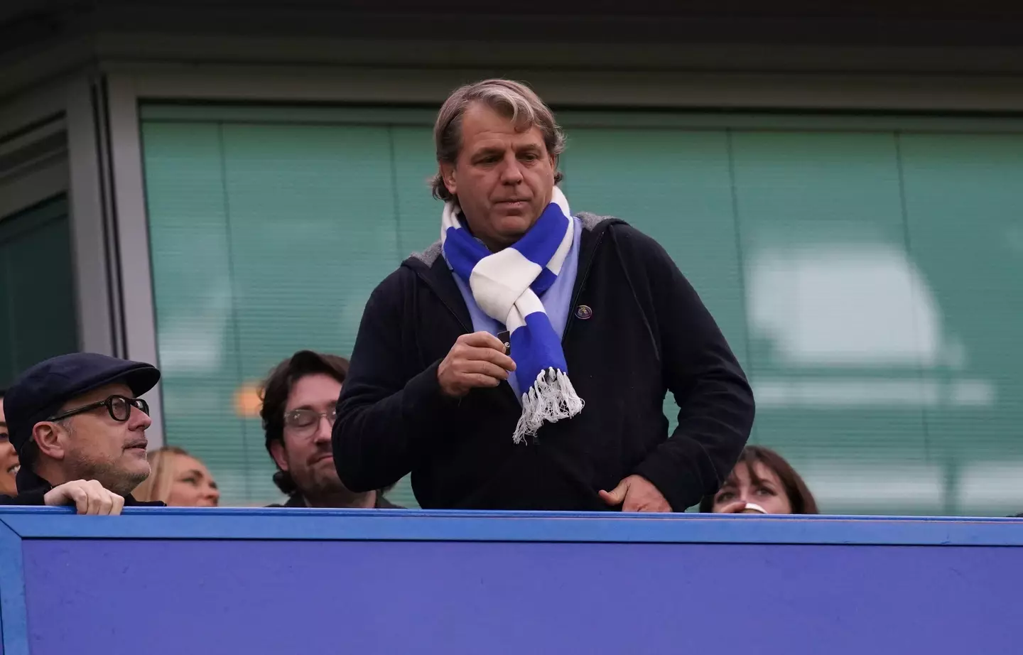 Chelsea owner Todd Boehly prior to the Premier League match at Stamford Bridge. (Alamy)
