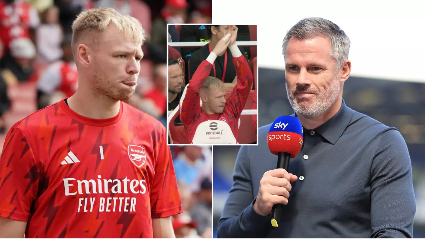 Aaron Ramsdale aims two subtle digs at Jamie Carragher over David Raya 'Oscars' jibe