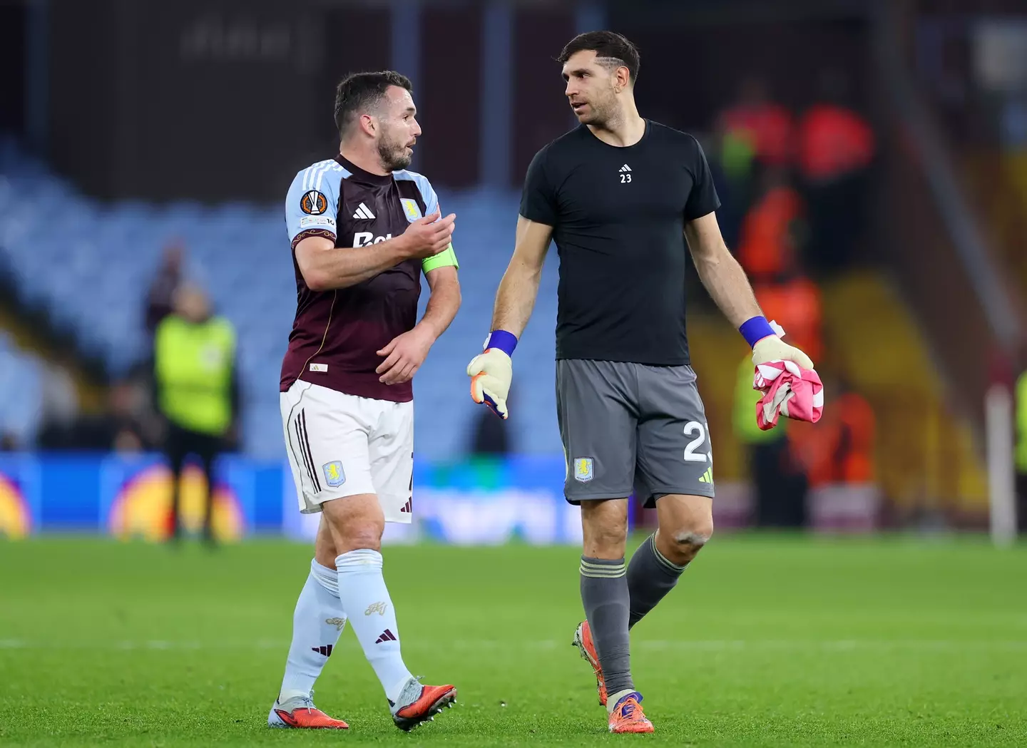 Martinez has been stripped as Villa's second captain. Image: Getty