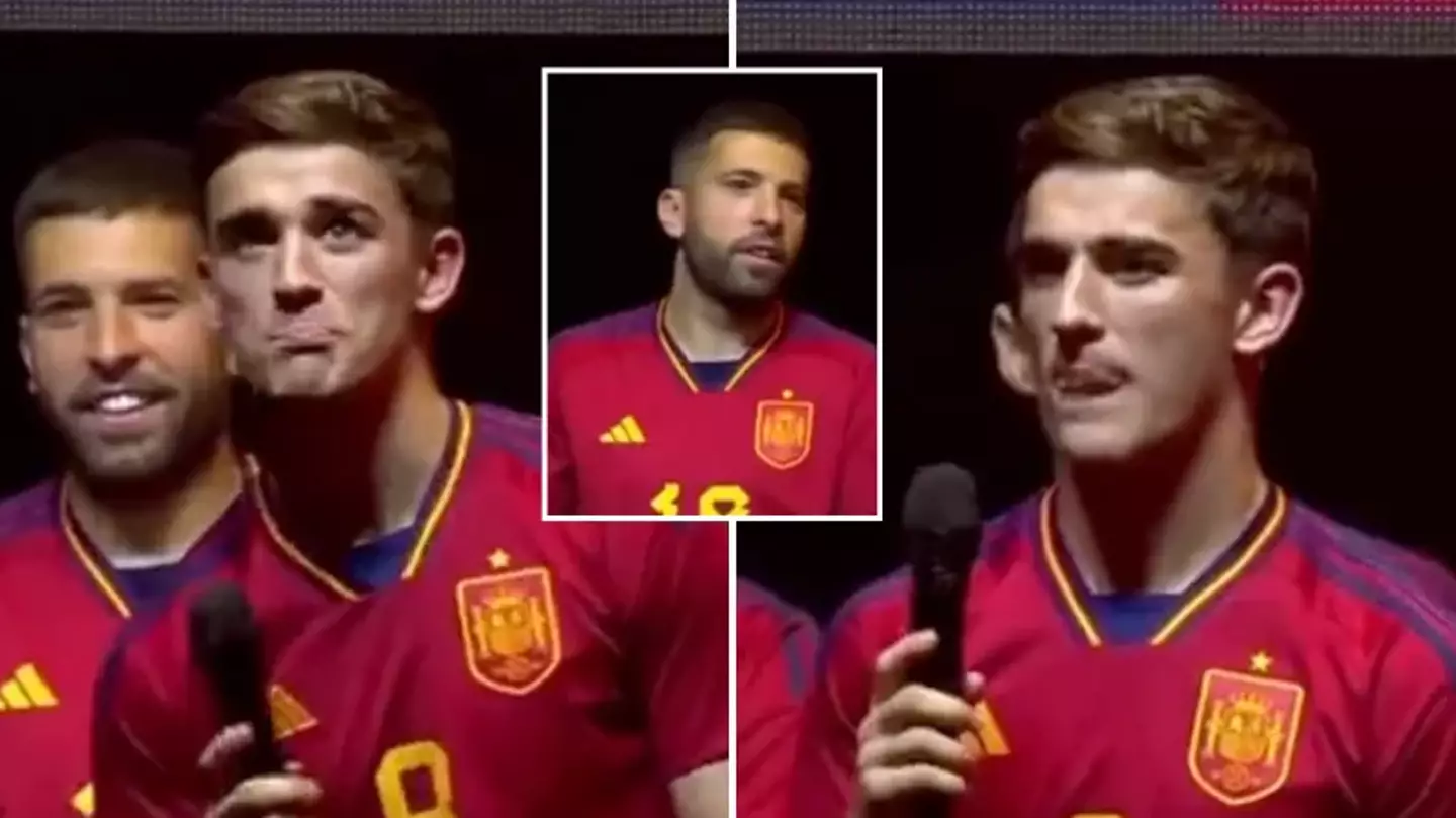 Fans chanted 'p*ta Barca' while Gavi was giving a speech during Spain's Nations League celebrations