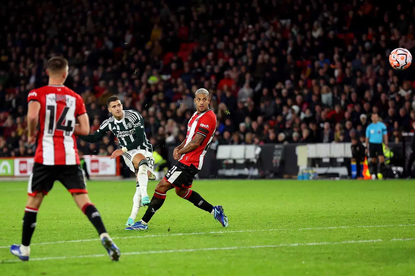 Diogo Dalot scored the winner for Manchester United against Sheffield United. (