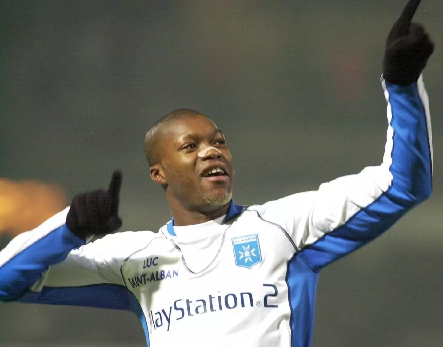 Djibril Cisse in action for Auxerre -