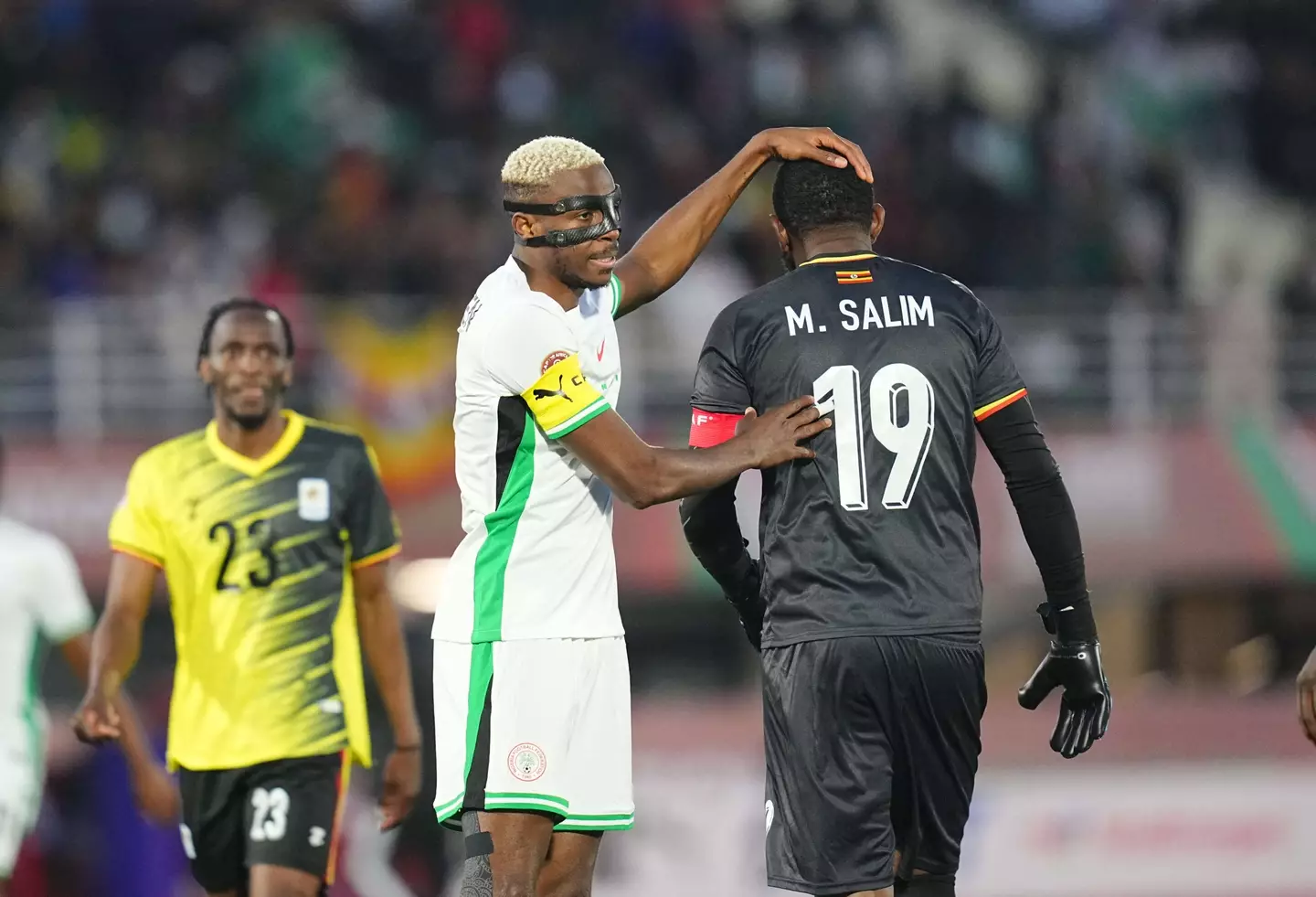 Salim Jamal Magoola was shown a red card for handling outside of his box. Image: Getty