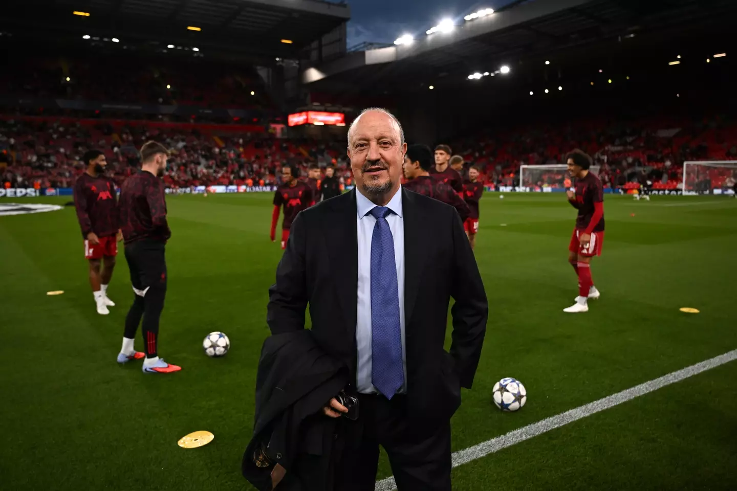 Rafa Benitez was part of TNT Sports' coverage for Liverpool vs. Atletico Madrid. Image: Getty
