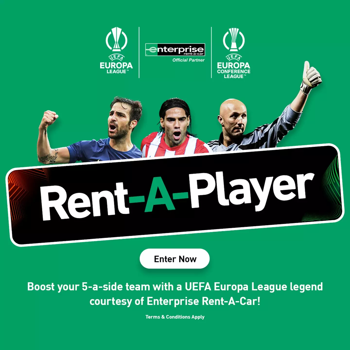 Fans can win the chance to play with Cesc Fabregas (Enterprise)