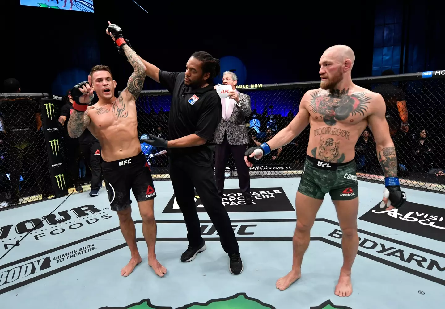Dustin Poirier's defeat of Conor McGregor in January was in Abu Dhabi. Image: PA Images