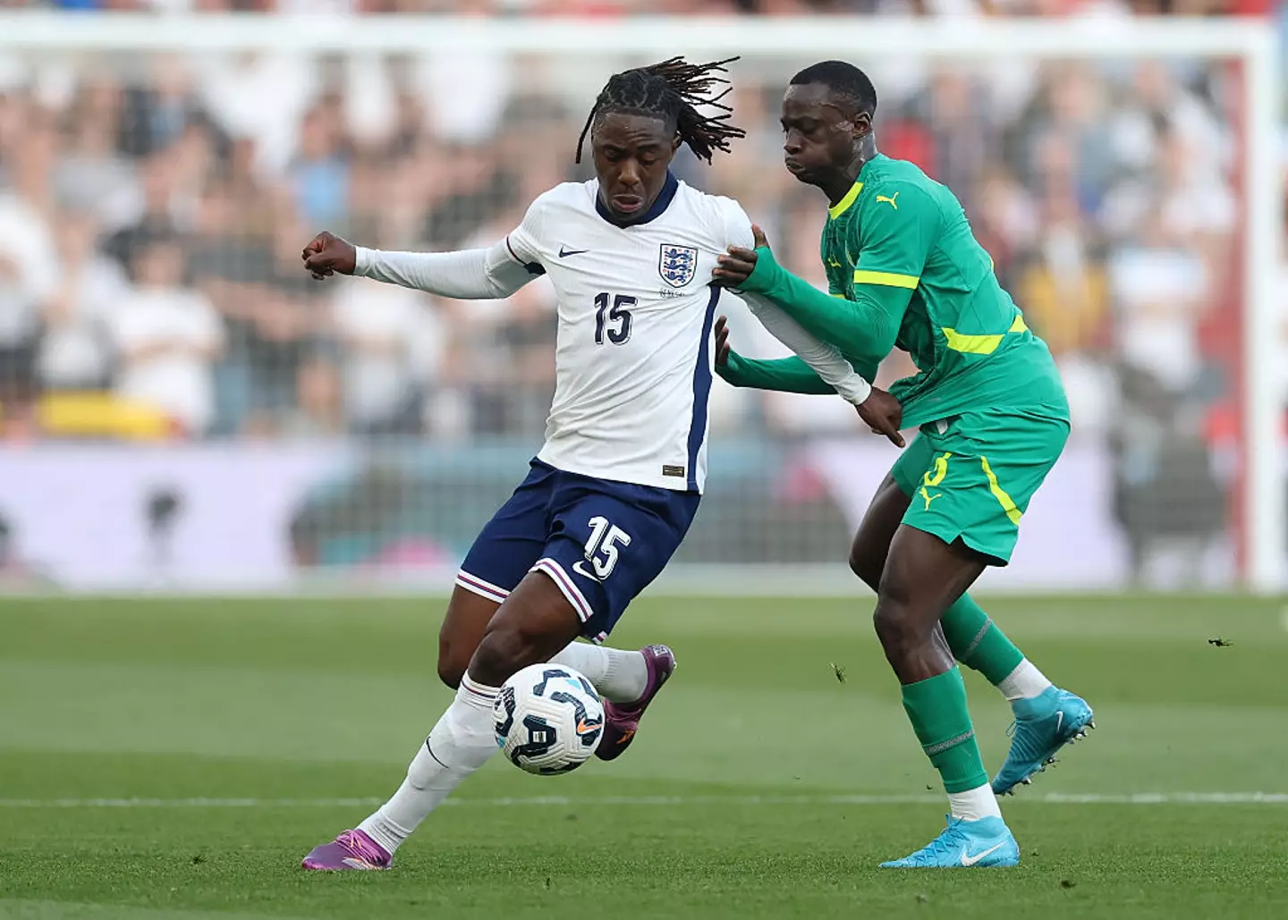 Ebe Eze in action for England against Senegal (Credit:Getty)