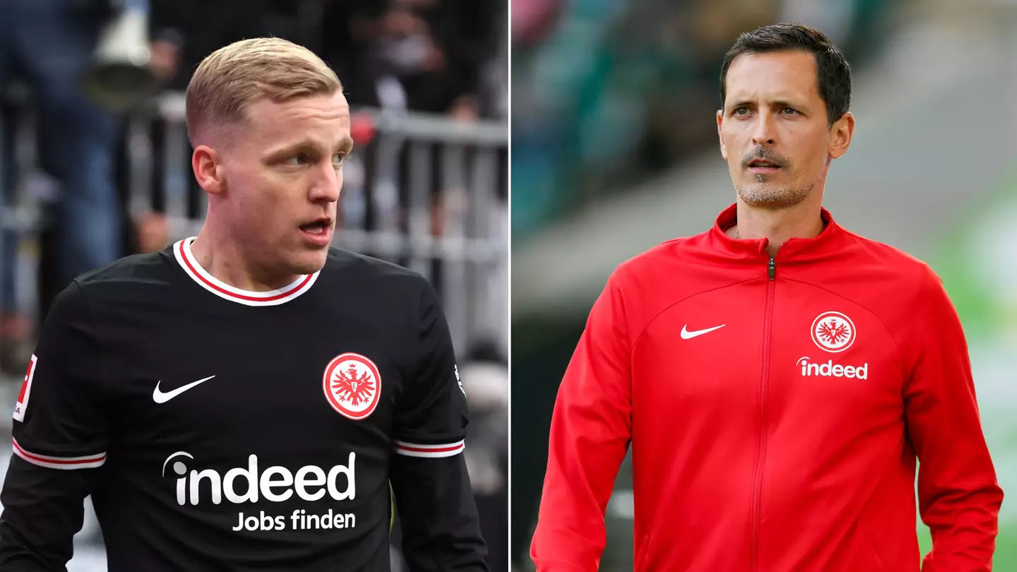 Eintracht Frankfurt manager Dino Toppmoller issues apology to Man United's Donny van de Beek