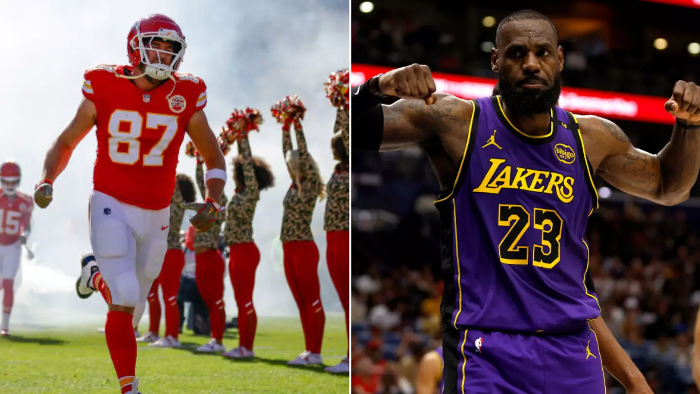 How much Travis Kelce earns per game compared to LeBron James as NFL and NBA salaries compared
