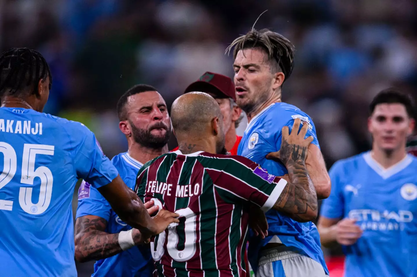 Grealish angered Fluminese players in the Club World Cup final (Image: Getty)