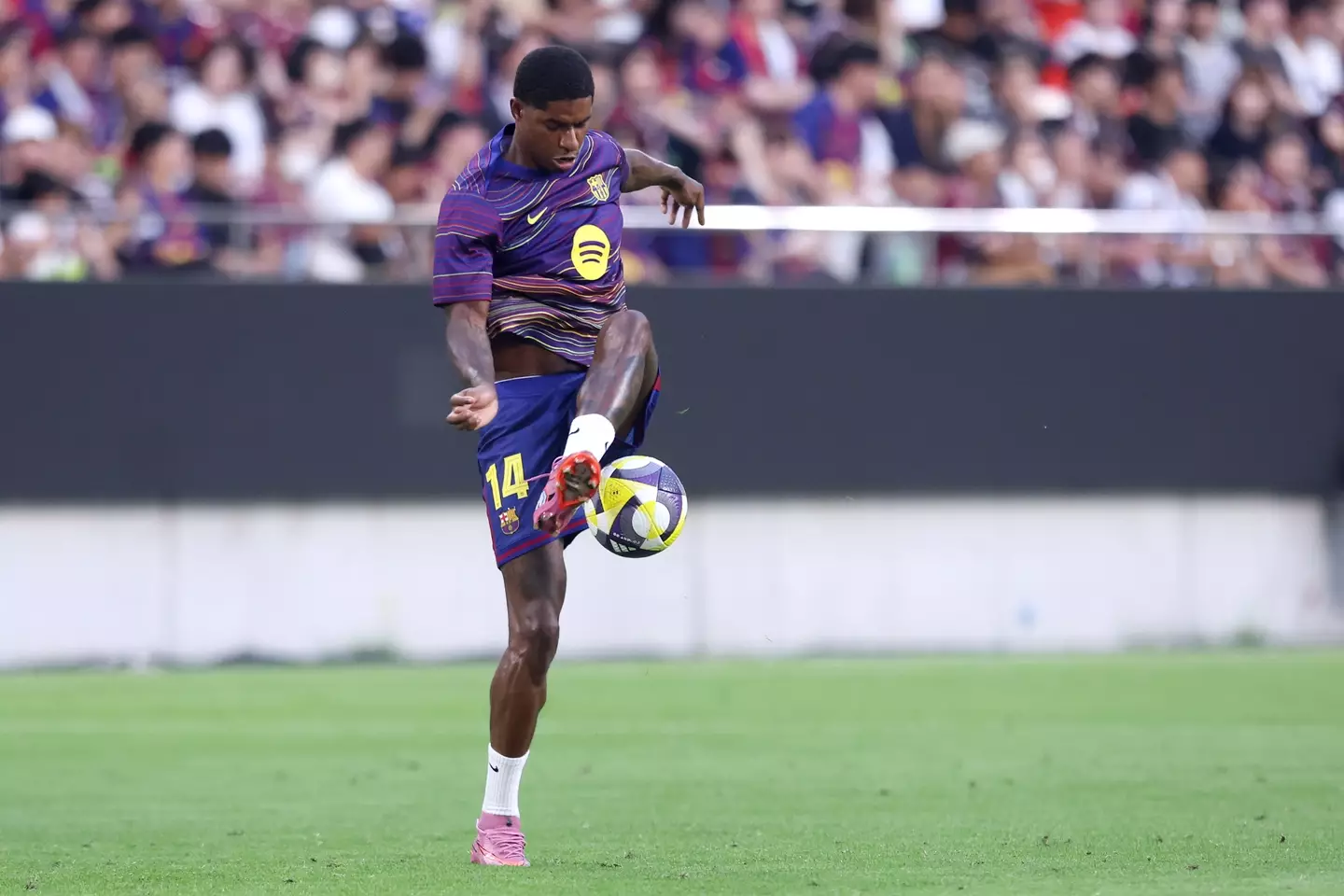 Marcus Rashford lasted just 33 minutes during his first outing for Barca. (Image: Paul Miller / Stringer via Getty)