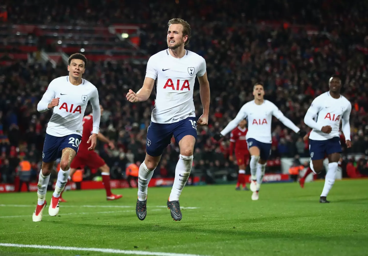 Harry Kane's preferred club is thought to be Liverpool. Image: Getty