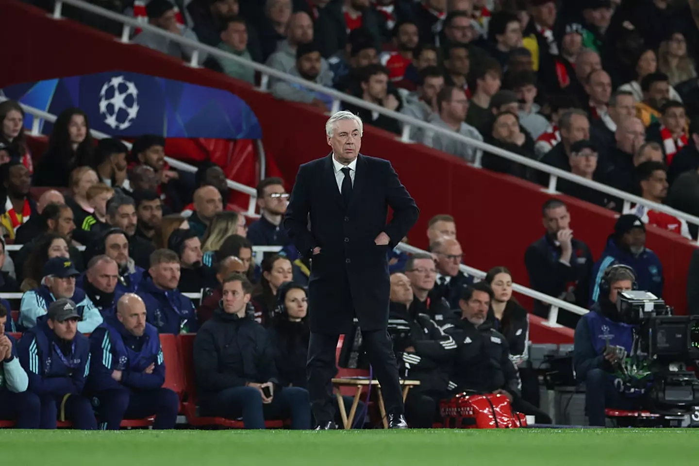 Carlo Ancelotti suffered one of the worst losses of his career against Arsenal in the Champions League. (Image: Getty)