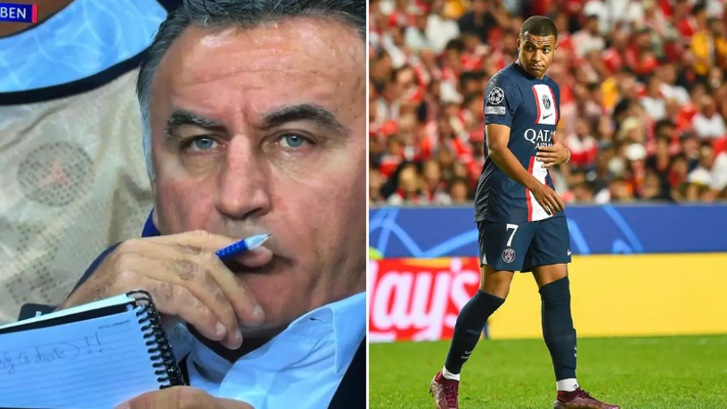 Fans spot Kylian Mbappe message on PSG manager Christophe Galtier’s notebook