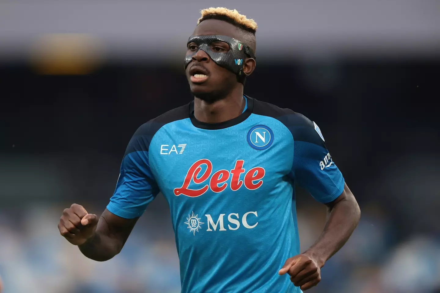 Victor Osimhen in action for Napoli. (Image: Getty)