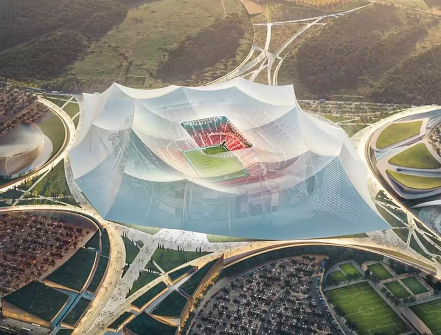 The Grand Stade Hassan II in Morocco. Image credit: Populous