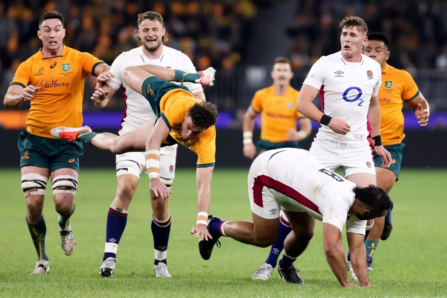 Banks suffered the injury after landing awkwardly following a high ball (Image: Alamy)