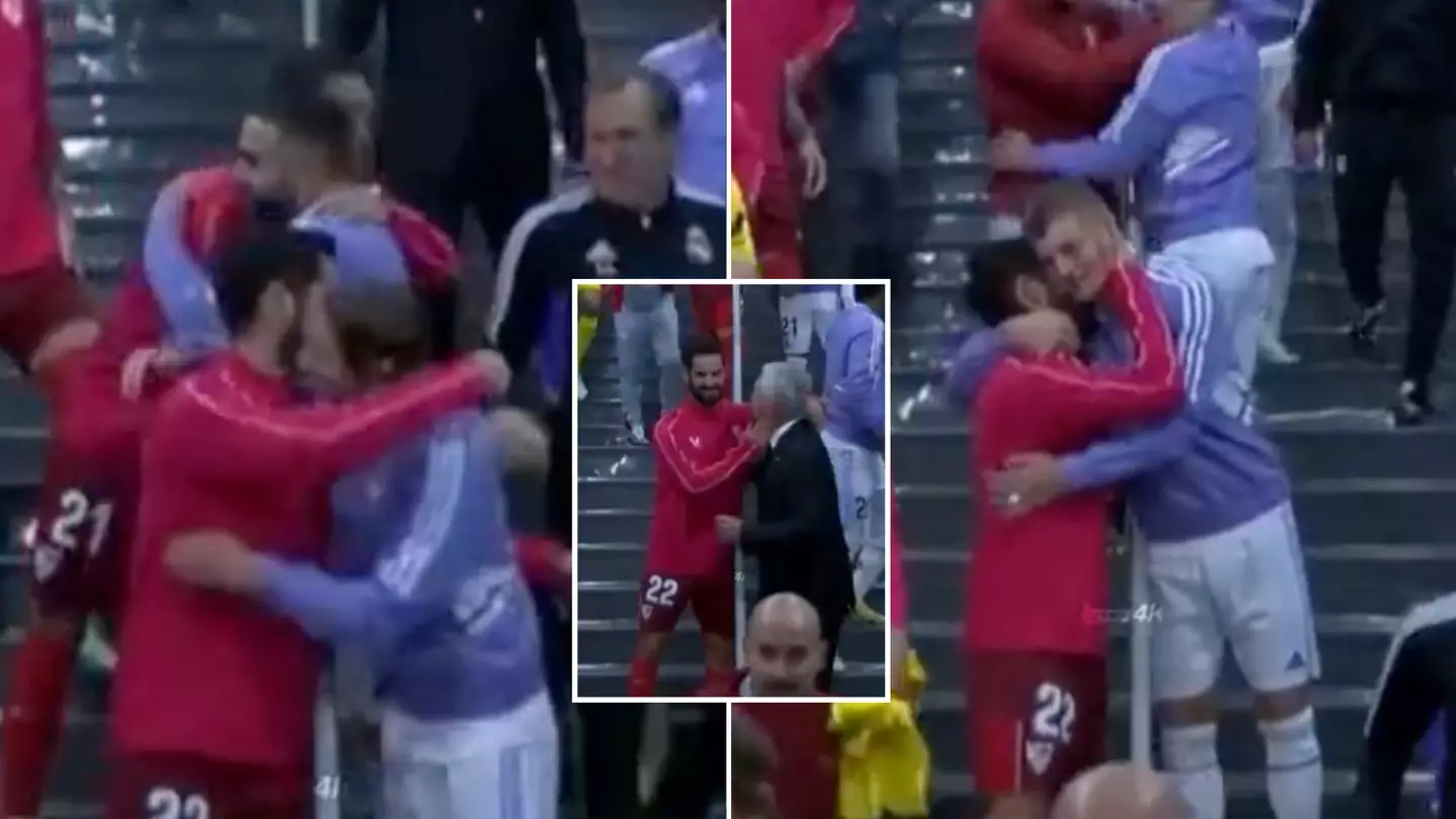 Real Madrid players greeted Isco ahead of game with Sevilla