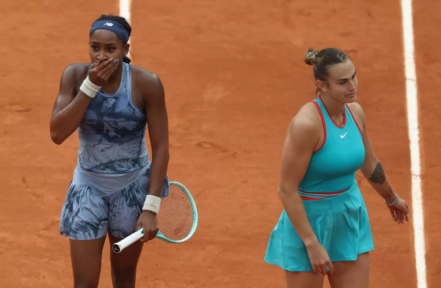 Aryna Sabalenka lost to Coco Gauff in this year's French Open final. Image: Getty