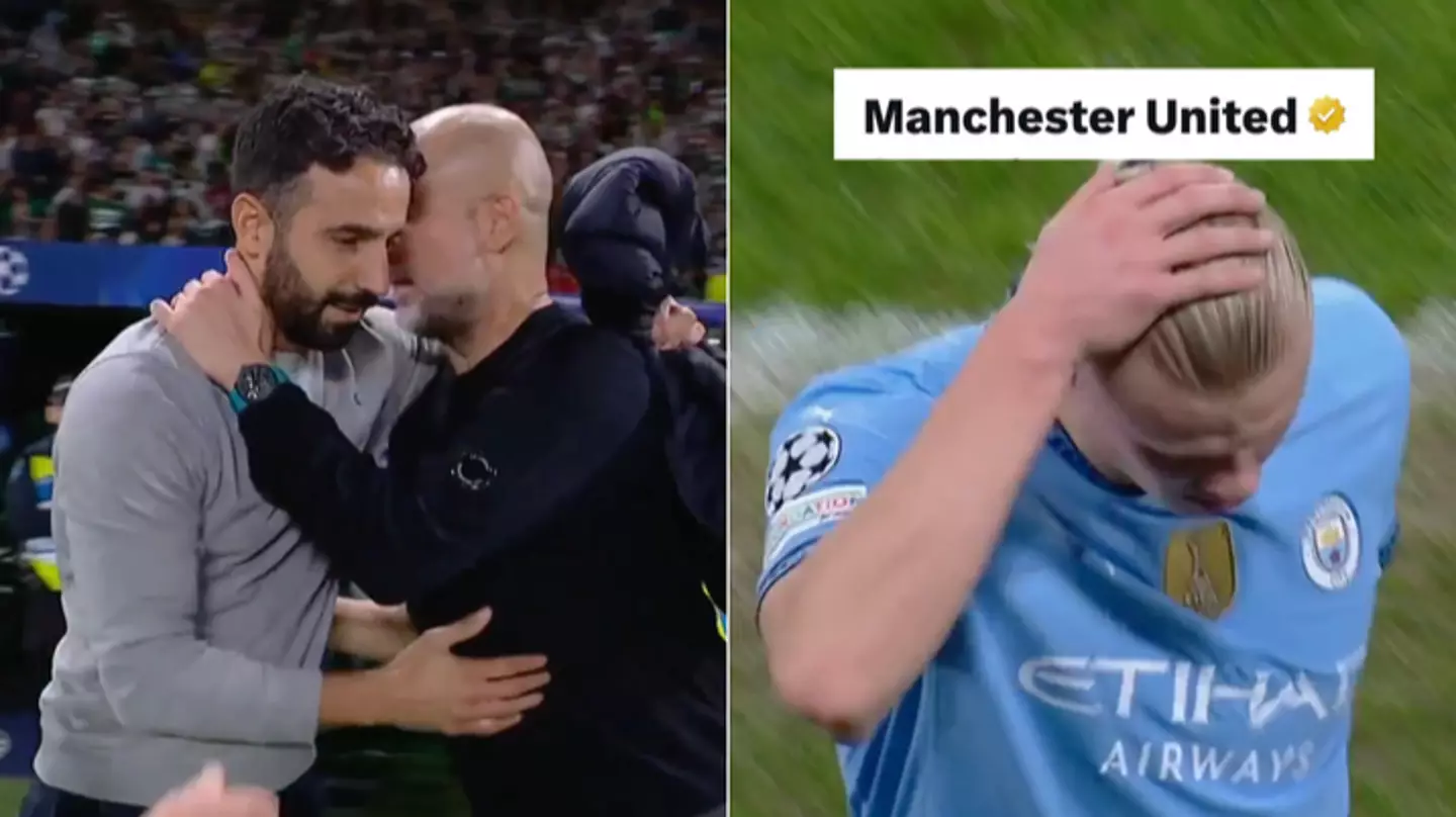 Fans spot Man Utd brutally trolling Man City after Ruben Amorim's masterclass against Pep Guardiola in the Champions League