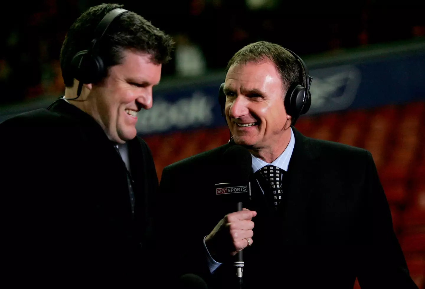 Phil Thompson (right) left Sky Sports in 2020. (Image: Getty)