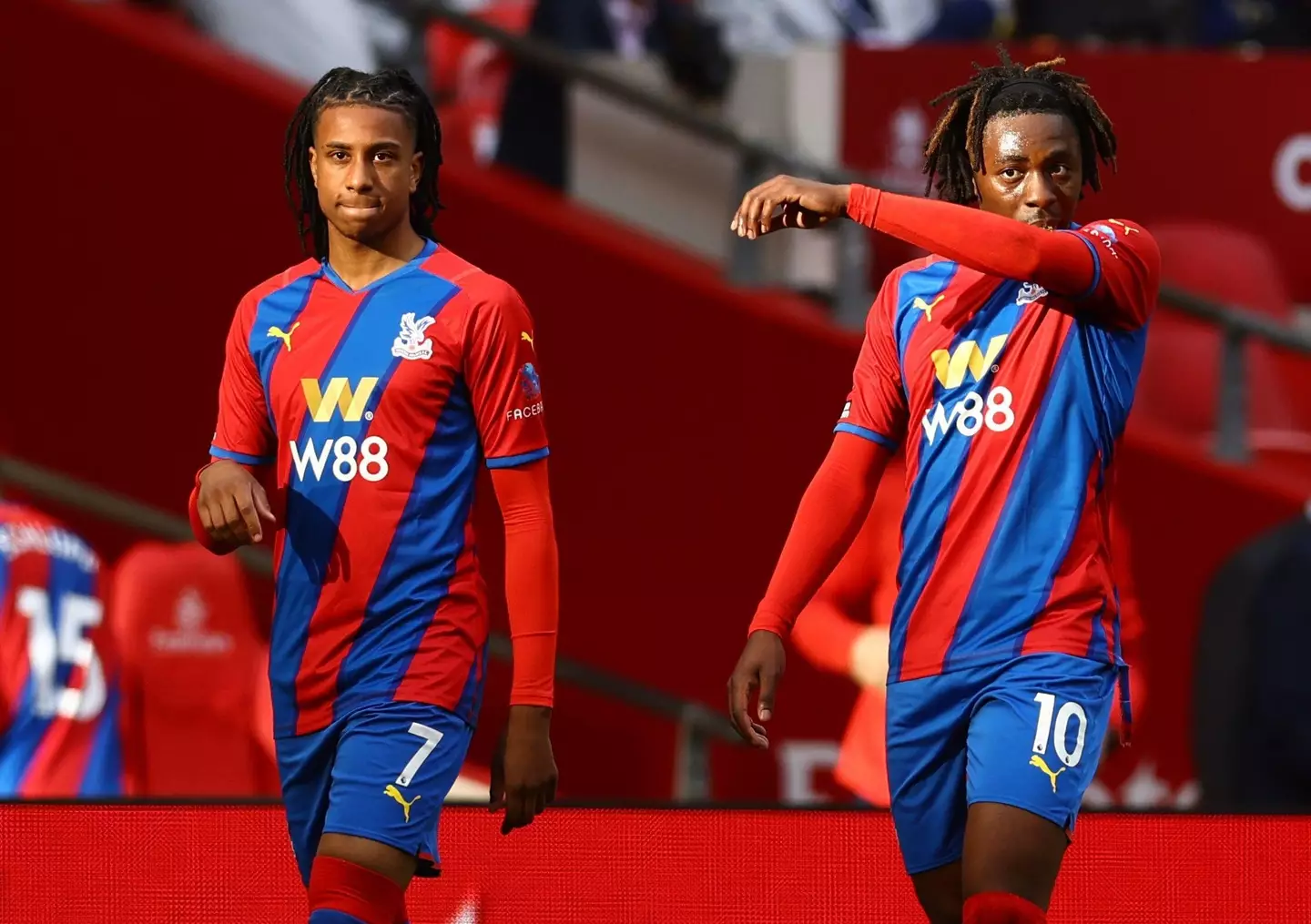 Olise and Eze have impressed for Palace. Image: Alamy