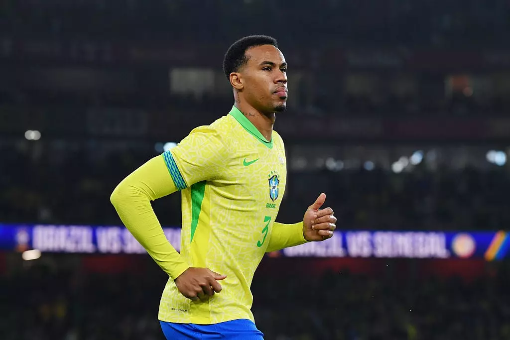 Gabriel is currently out injured (Credit:Getty)