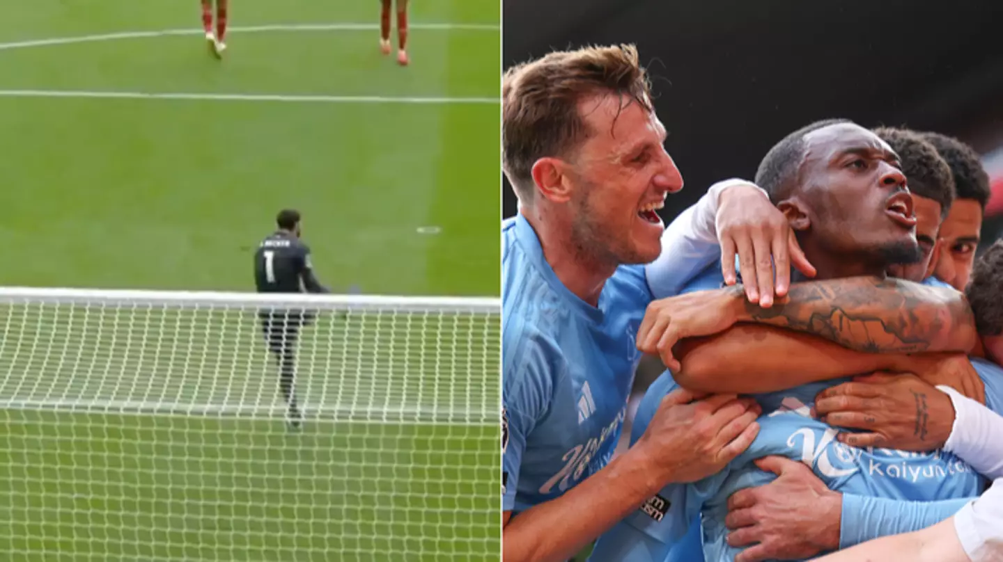 Footage appears to show Alisson Becker fuming at one Liverpool player after Nottingham Forest goal
