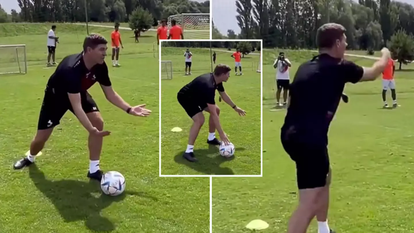 Fans are all saying the same thing after footage from Steven Gerrard’s Al Ettifaq training session emerges