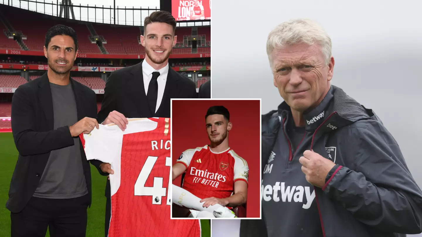 Declan Rice aims thinly-veiled dig at former West Ham boss David Moyes after Arsenal move