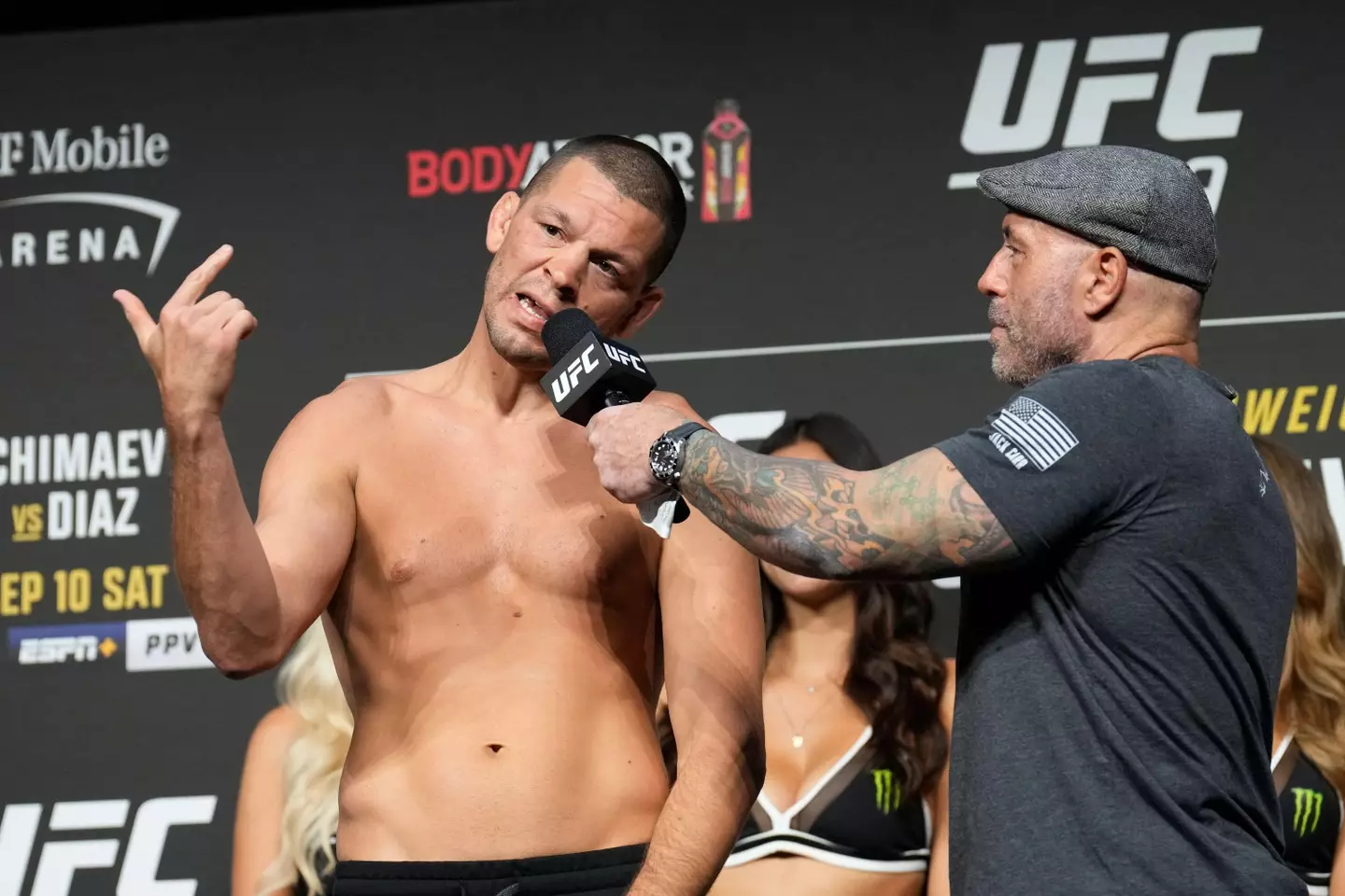 Nate Diaz’s last fight for Dana White’s promotion came against Tony Ferguson at UFC 279 in Las Vegas in 2022. (