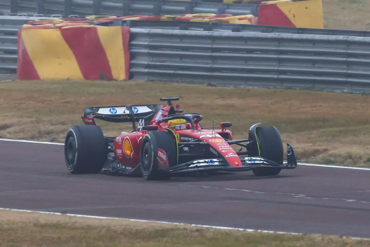 Lewis Hamilton has completed two tests with Ferrari (Image: Getty)