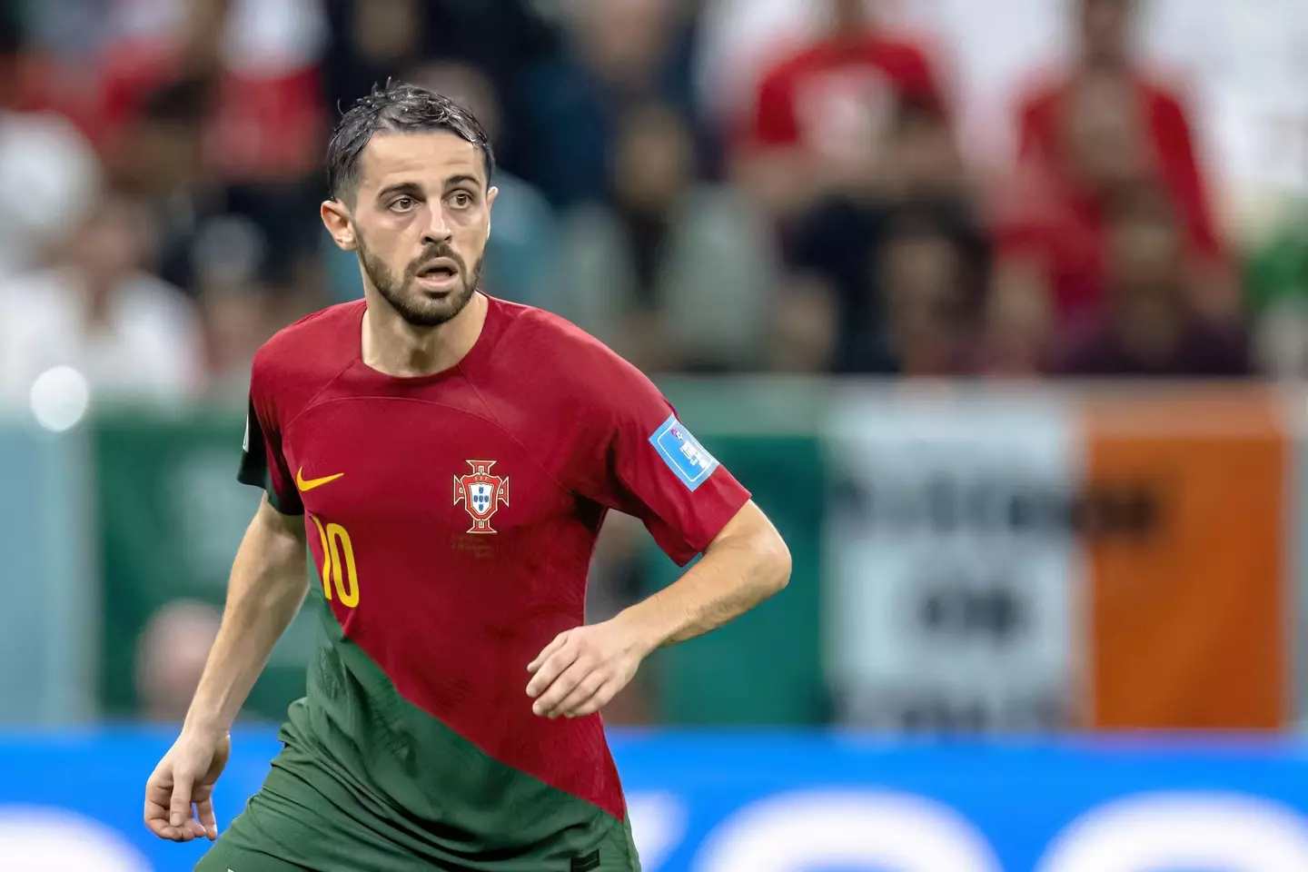 Bernardo Silva in action for Portugal at the World Cup. Image: Alamy 