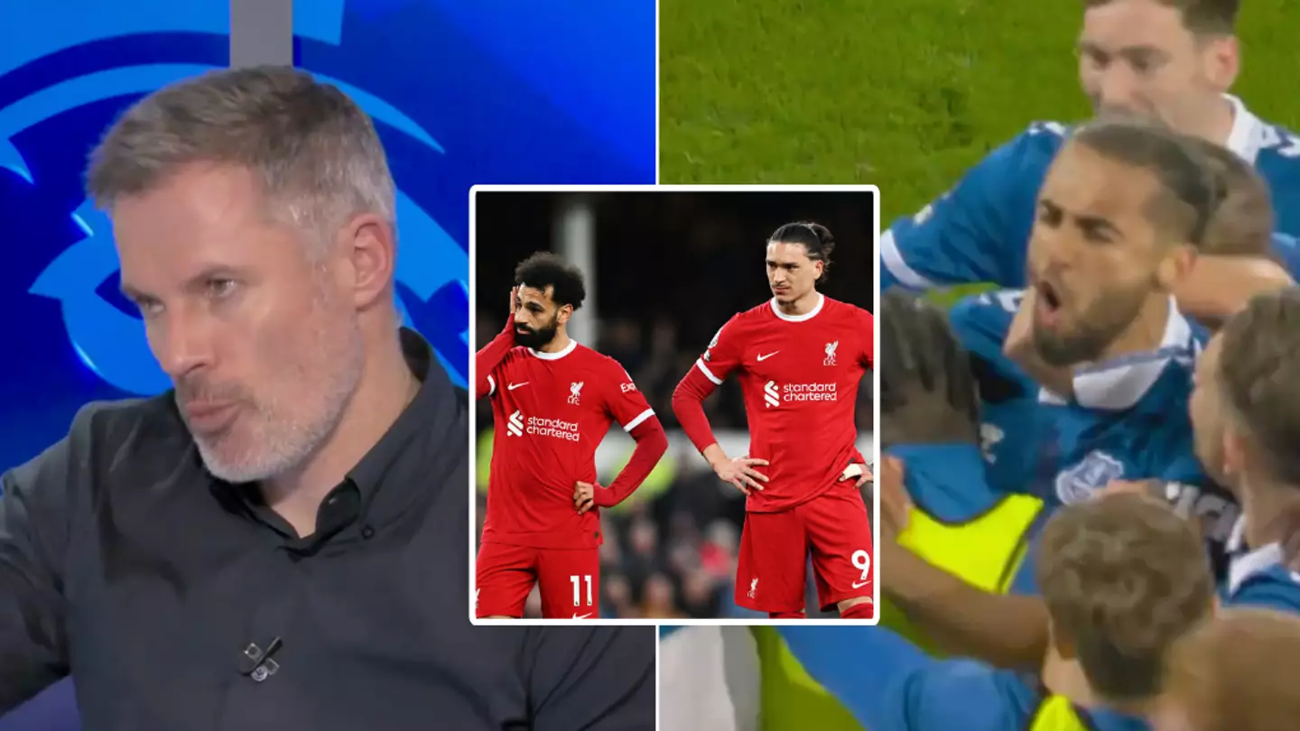 Jamie Carragher calls crucial moment in Everton vs Liverpool game 'unforgiveable'