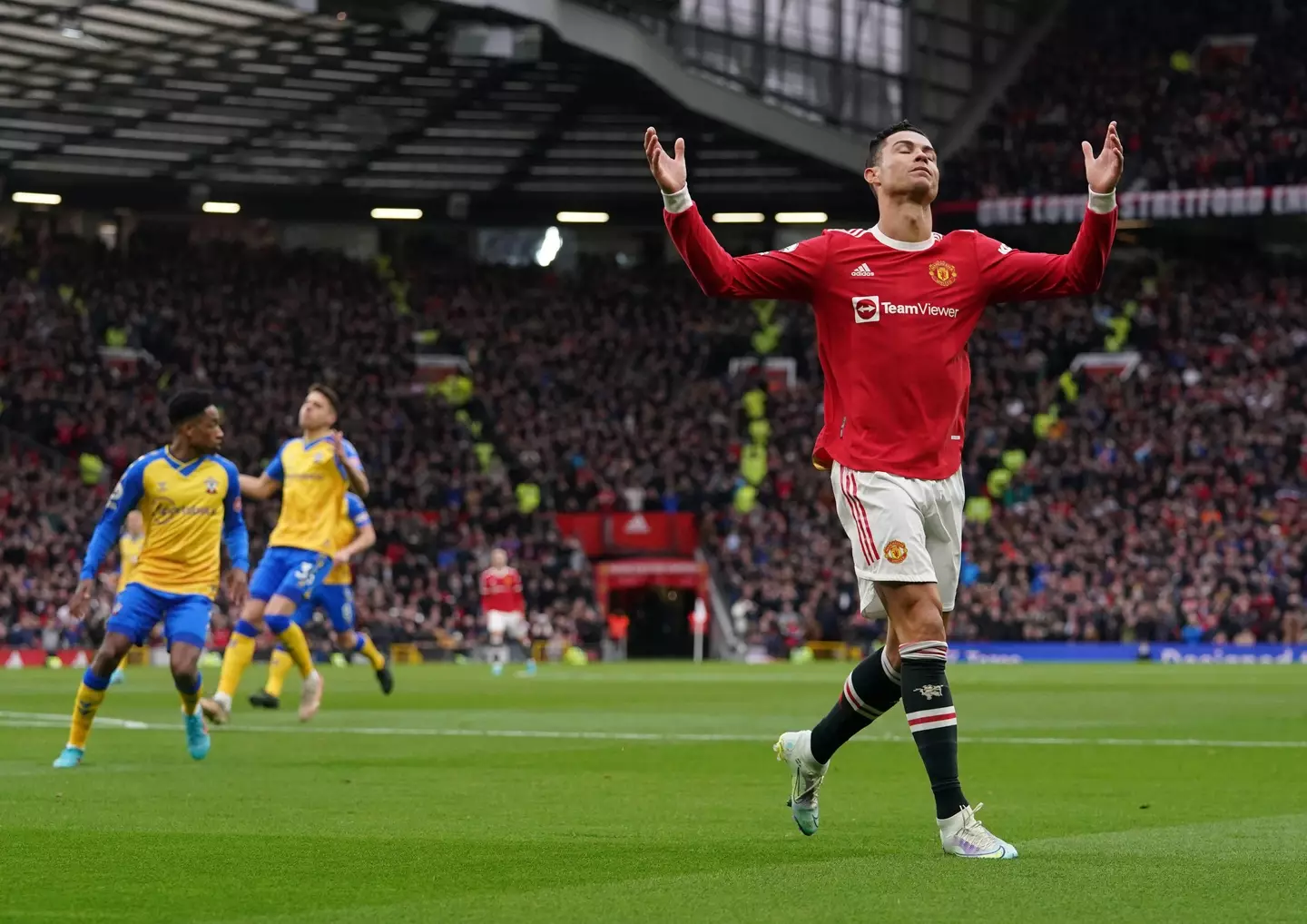 Ronaldo was once again left frustrated against Southampton. Image: PA Images