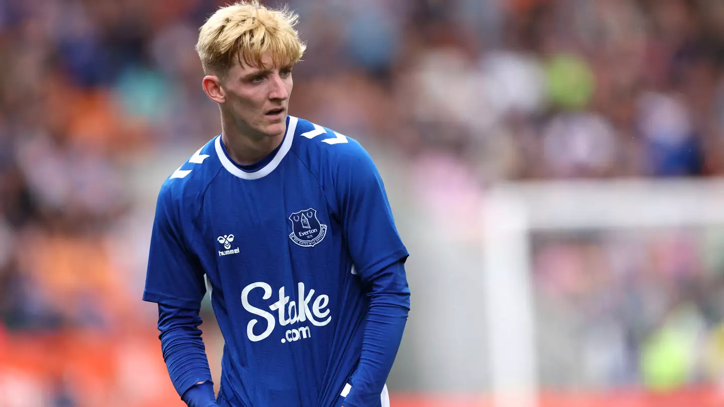 Anthony Gordon in pre-season action for Everton. (Alamy)