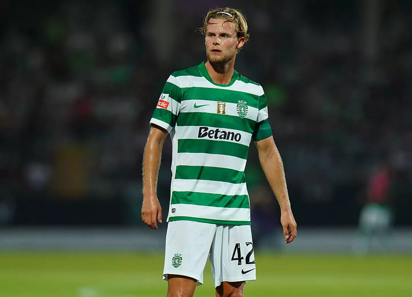 Ruben Amorim could reunite with Sporting captain Morten Hjulmand this summer. (Image: Gualter Fatia/Getty Images)